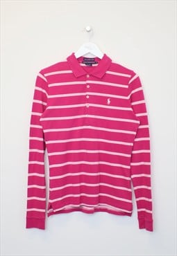 Vintage Womens Ralph Lauren striped shirt in pink. M