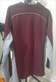 VINTAGE ADIDAS SWEATSHIRT JUMPER W LOGO & THREE STRIPES