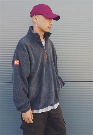 FMC QUARTER ZIP FLEECE CHARCOAL GREY