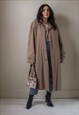 VINTAGE 80S TRENCH COAT IN BROWN