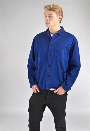 VINTAGE NAVY BLUE WORKER JACKET
