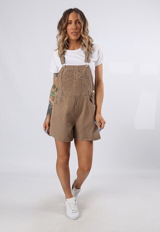 COTTON DUNGAREE SHORTS TWENTY ONE VINTAGE UK 10 (62J)