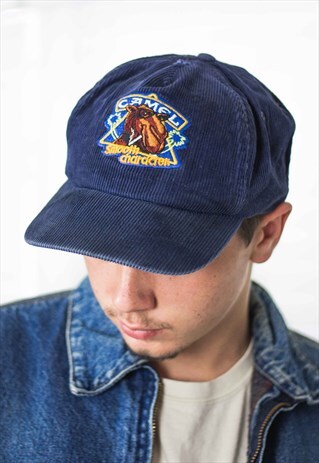 VINTAGE CAMEL CIGARETTE LOGO BASEBALL CAP CORDUROY 90S X 2.9