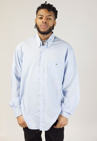 VINTAGE LACOSTE LIGHT BLUE SHIRT