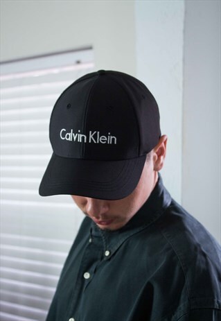 NEW CK CALVIN KLEIN BASEBALL CAP LOGO X 2.9