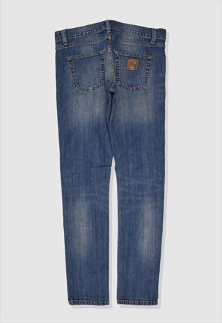 VINTAGE CARHARTT SLIM-LEG DENIM JEANS IN BLUE