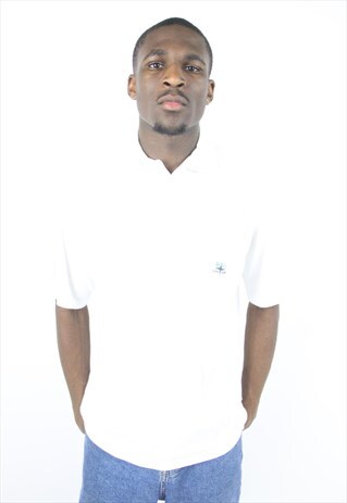 VINTAGE HUGO BOSS WHITE 90'S POLO SHIRT