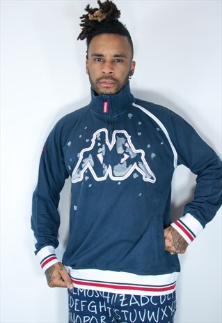 KAPPA 1/4 ZIP SWEATSHIRT