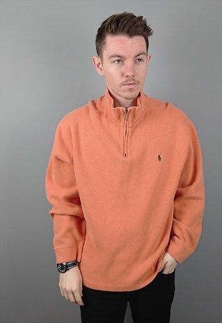 VINTAGE RALPH LAUREN QUARTER ZIP SWEATSHIRT SWEATER