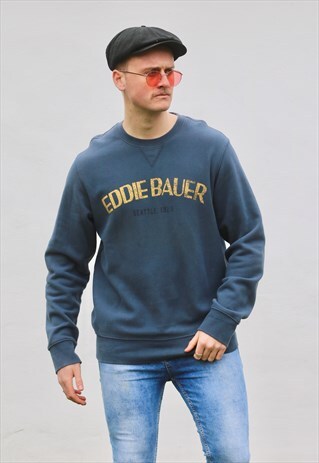 EDDIE BAUER USA MUSK BLUE SWEATSHIRT
