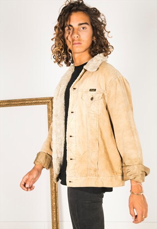 VINTAGE 80S WRANGLER WINTER SHEEPSKIN JACKET / R3200R099