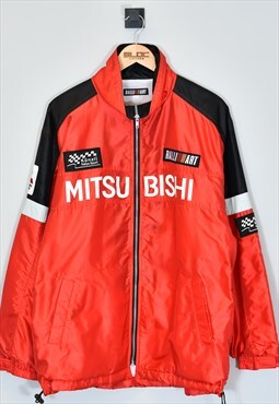 Vintage 1990's Mitsubishi Ralli-Art Jacket Red XLarge