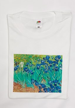 Van Gogh Irises Famous Vintage Art T-Shirt