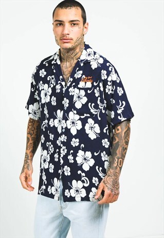 VINTAGE 80S HAWAIIAN SHORT SLEEVE SHIRT / S5141