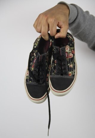 VINTAGE VANS FLORAL PATTERNED TRAINERS