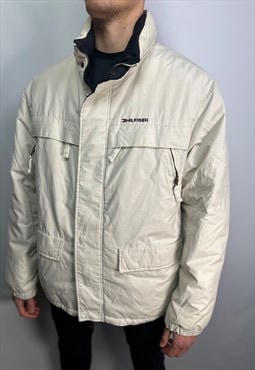 Vintage Tommy Hilfiger puffer coat in white