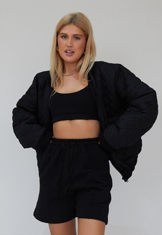 QUILTED BOMBER JACKET