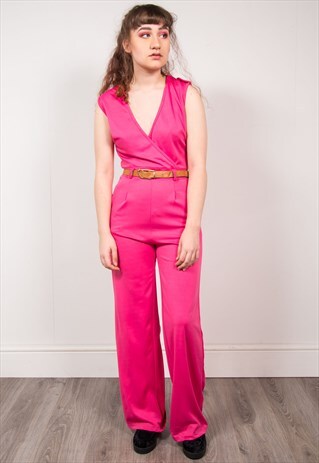 VINTAGE 90'S HOT PINK JUMPSUIT