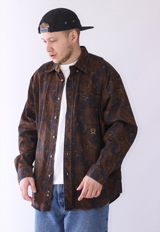 MENS TOMMY HILFIGER PAISLEY PRINT LONG SLEEVE SHIRT