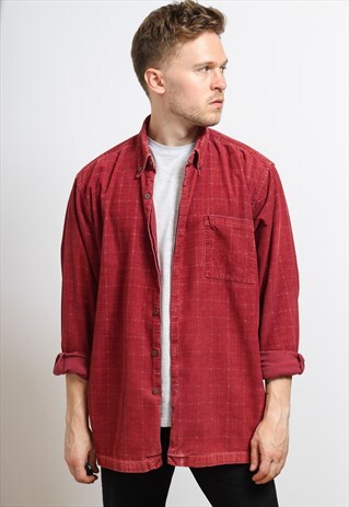 VINTAGE CORDUROY SHIRT RED