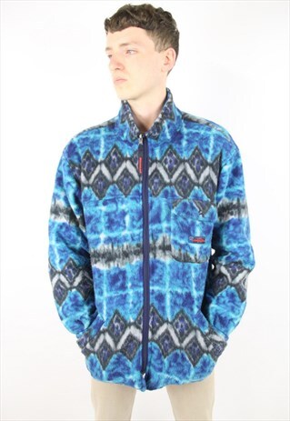 VINTAGE FLEECE FESTIVAL ZIP UP JACKET