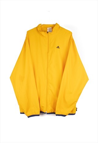VINTAGE ADIDAS TRACK JACKET IN YELLOW L