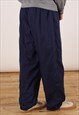 VINTAGE ADIDAS TRACKSUIT BOTTOMS MEN'S NAVY BLUE