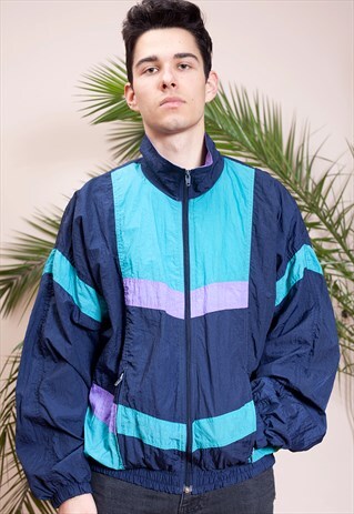 OLD SCHOOL D'N'B NYLON WINDBREAKER, TRACKSUIT JACKET