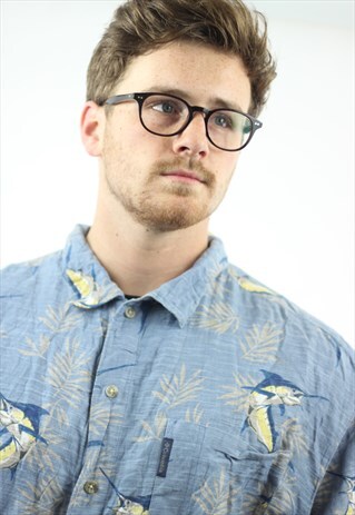 COLUMBIA SPORTSWEAR SWORDFISH PRINT SHIRT