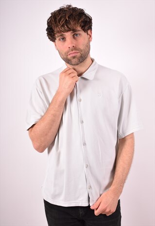 NIKE MENS VINTAGE SHIRT LARGE GREY 90S
