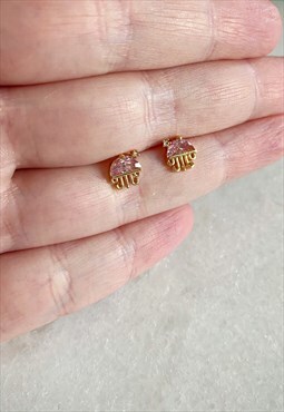 Dainty Jellyfish Stud Earrings