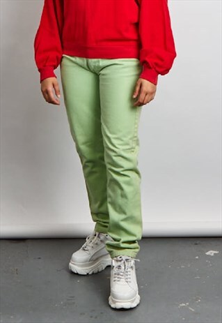 VINTAGE 90'S LEVI'S NEON GREEN MOM JEANS