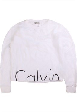 Vintage 90's Calvin Klein Sweatshirt Cropped Heavyweight