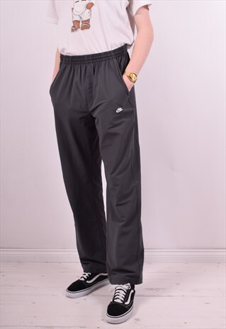 NIKE MENS VINTAGE TRACKSUIT TROUSERS W31 L33 GREY 90'S