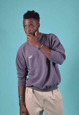 VINTAGE GREY PUMA SWEATSHIRT