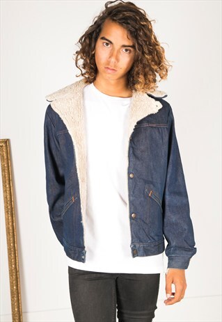 VINTAGE 80S WRANGLER WINTER SHEEPSKIN JACKET / R3210C401