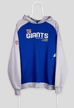 Vintage NFL NY Giants Blue Hoodie Reebok New York Large