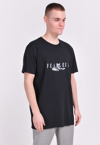 BLACK FEARLESS T-SHIRT
