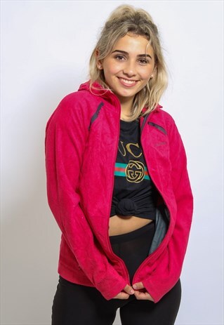 VINTAGE COLUMBIA FLEECE IN PINK SMALL