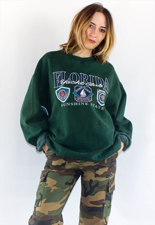 RETRO OVERSIZED FLORIDA USA SWEATER