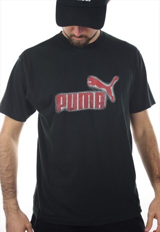 VINTAGE PUMA GRAPHIC T SHIRT TEE