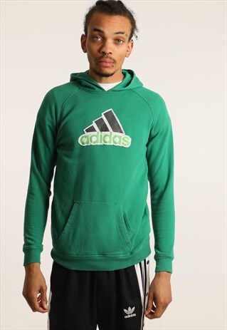 VINTAGE ADIDAS EMBROIDERED HOODIE