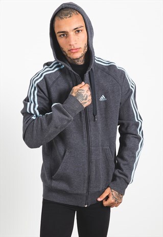VINTAGE 80S ADIDAS FULL ZIP HOODIE / S4299
