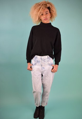 VINTAGE 90'S ACID WASH MOM JEANS