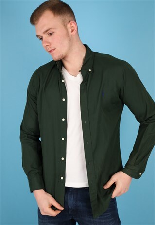 VINTAGE RALPH LAUREN POLO SHIRT IN GREEN NS212