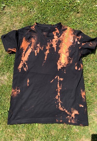 BAAD T-SHIRT WTF BLACK TIE&DYE REWORKED