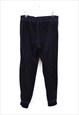 VINTAGE JUICY COUTURE JOGGERS BLACK VELOUR WITH DRAWSTRING