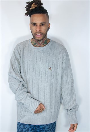 TOMMY HILFIGER COTTON SWEATSHIRT GREY