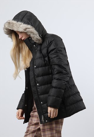VINTAGE TOMMY HILFIGER SMALL BLACK PADDED JACKET