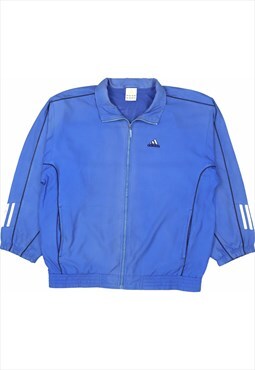 Adidas 90's Retro Track Jacket Zip Up Windbreaker 38 Blue